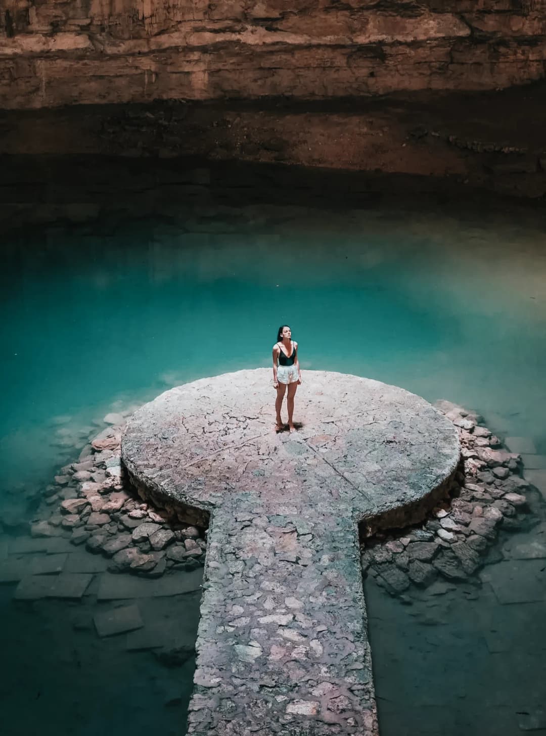 Woman-Inside-Tulum-Cenote